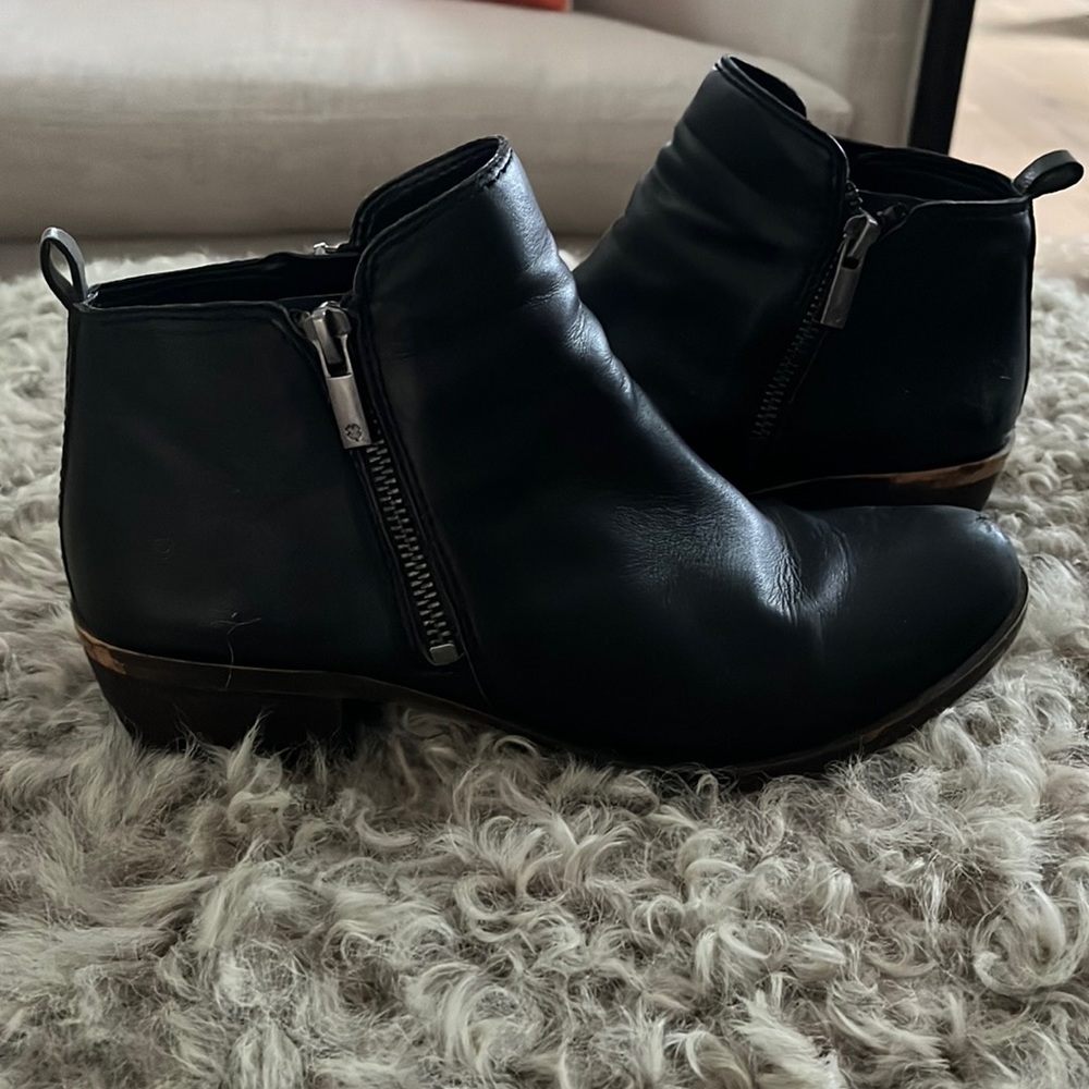 LUCKY BRAND BASEL BLACK BOOTIES